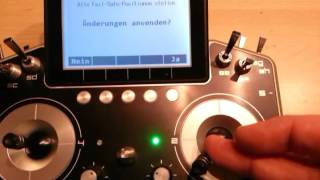 Failsafe setting DC DS transmitters receivers