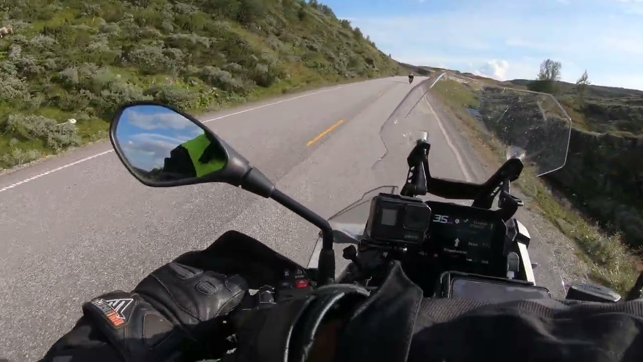Riding with my daughter through Venabygd Mountain in Norway