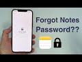 Forgot your iphone notes password heres how to reset it