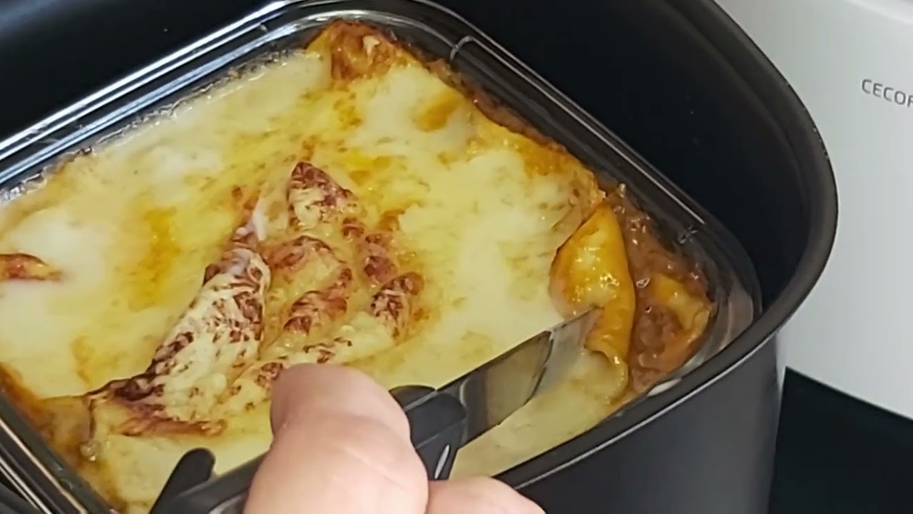 RECETAS EN FREIDORA DE AIRE - LASAÑA DE CARNE Y RECETA DE BRÓCOLI ¡¡Buenísimo, te va a sorprender!!!