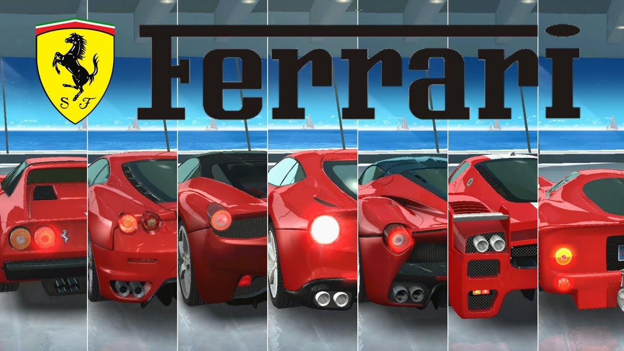 Asphalt Nitro All Ferrari Cars Gameplay