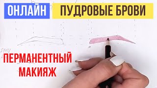 Пудровые Брови. Обучение татуажу на Бумаге