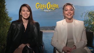 Madelyn Cline & Jessica Henwick interview for #GlassOnion!