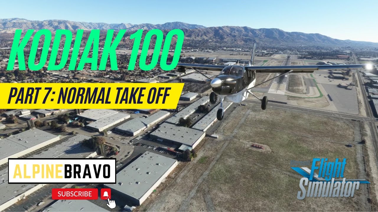 Как управлять самолетом Kodiak 100 | Часть 7: Обычный взлет