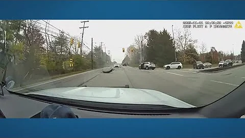 Dashcam video shows stolen vehicle crash in northeast Columbus