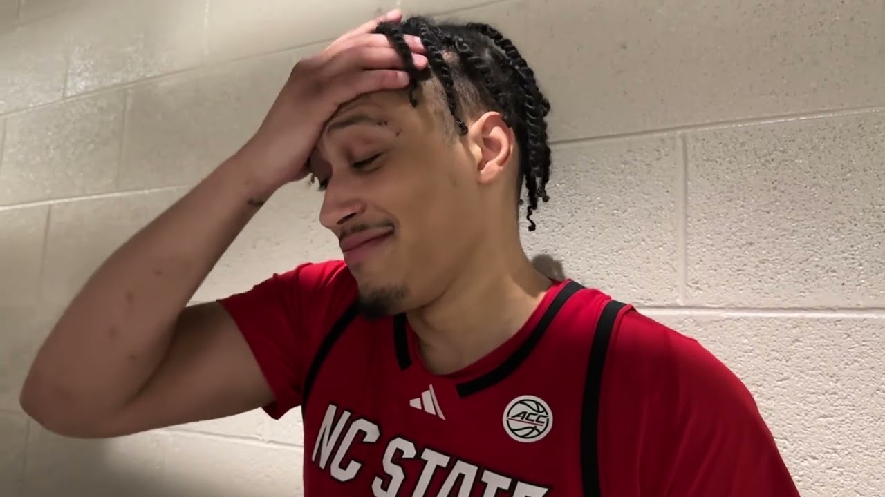 NC State forward Darrion Williams breaks down 90-61 loss to Virginia in Charlottesville