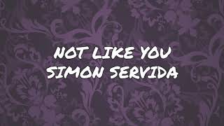 Not Like You - Simon Servida (Fan Lyric Video)
