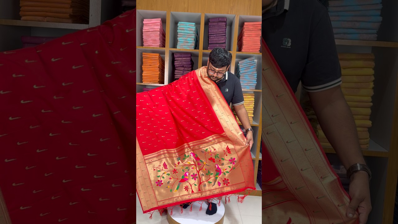 Pure Zari Triple Muniya Border Parrot Paithani Dupatta