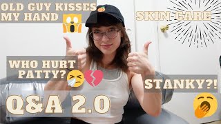 Q&A pt2: WEIRD GYM ENCOUNTER, STANKY LEG, DATING, SKIN CARE ROUTINE, & MORE