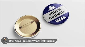 How to Make - School Badge Mockup Design in CorelDRAW  || with - Photoshop || Unik Adlab