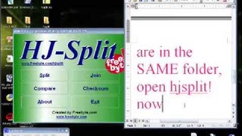 hjsplit tutorial video