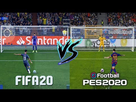 FIFA 20 vs PES 2020 GAMEPLAY COMPARISON (Graphics, Penalties, Free Kicks, Faces)