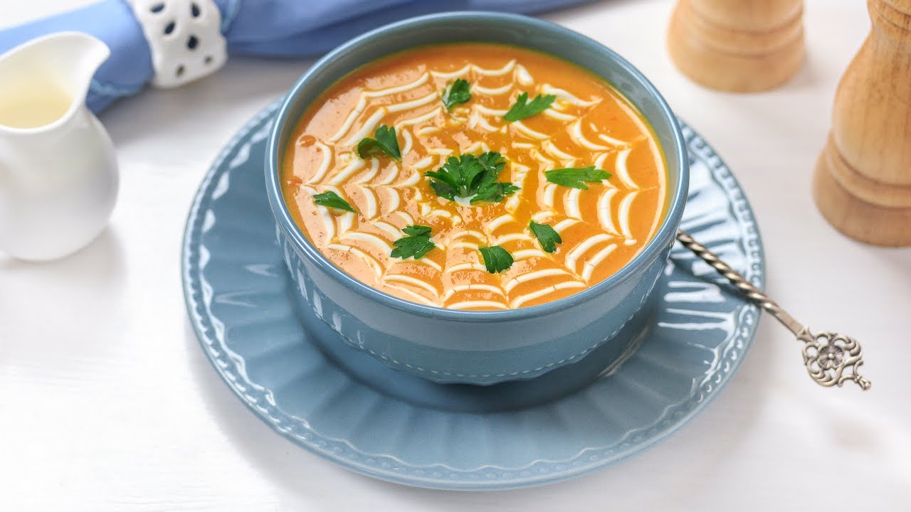 Тыквенный суп с имбирем