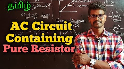 AC|Circuit|Containing|Pure|Resistor|Physics 12|Tamil|MurugaMP