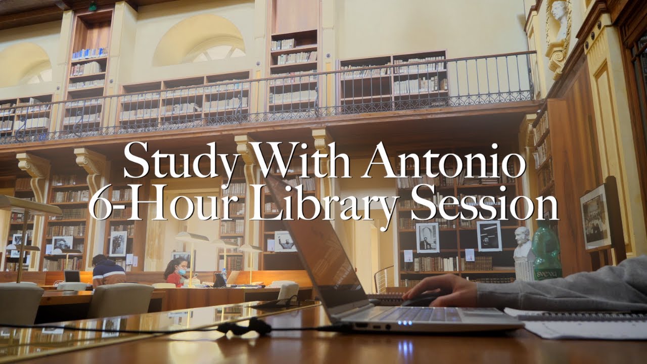 6-Hour Study With Me At The Library [Background Noise] - Study With ...