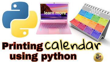 printing a calendar using python||within two lines of code