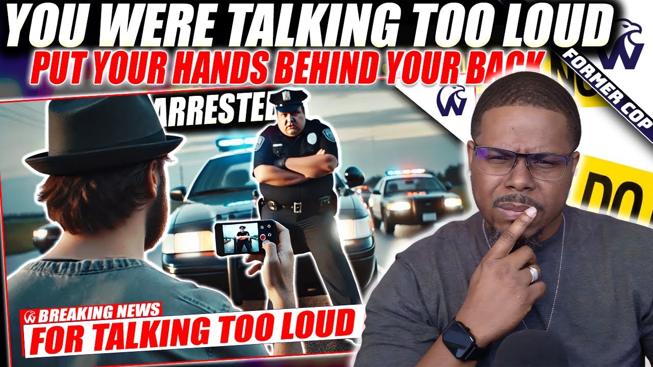 Cop Walks Over To A Man 40 Yards Away And Arrest Him For Talking - YouTube