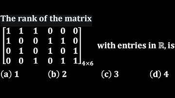 rank of the matrix linear algebra iit jam mathematics 2022 elementary row operations master from usa