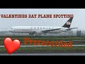 Valentine’s Day plane spotting in snow!
