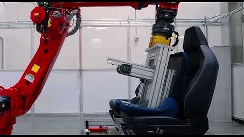 Cybertruck seat testing robot performs 50k ingress/ egress cycles, equivalent to a lifetime of use.