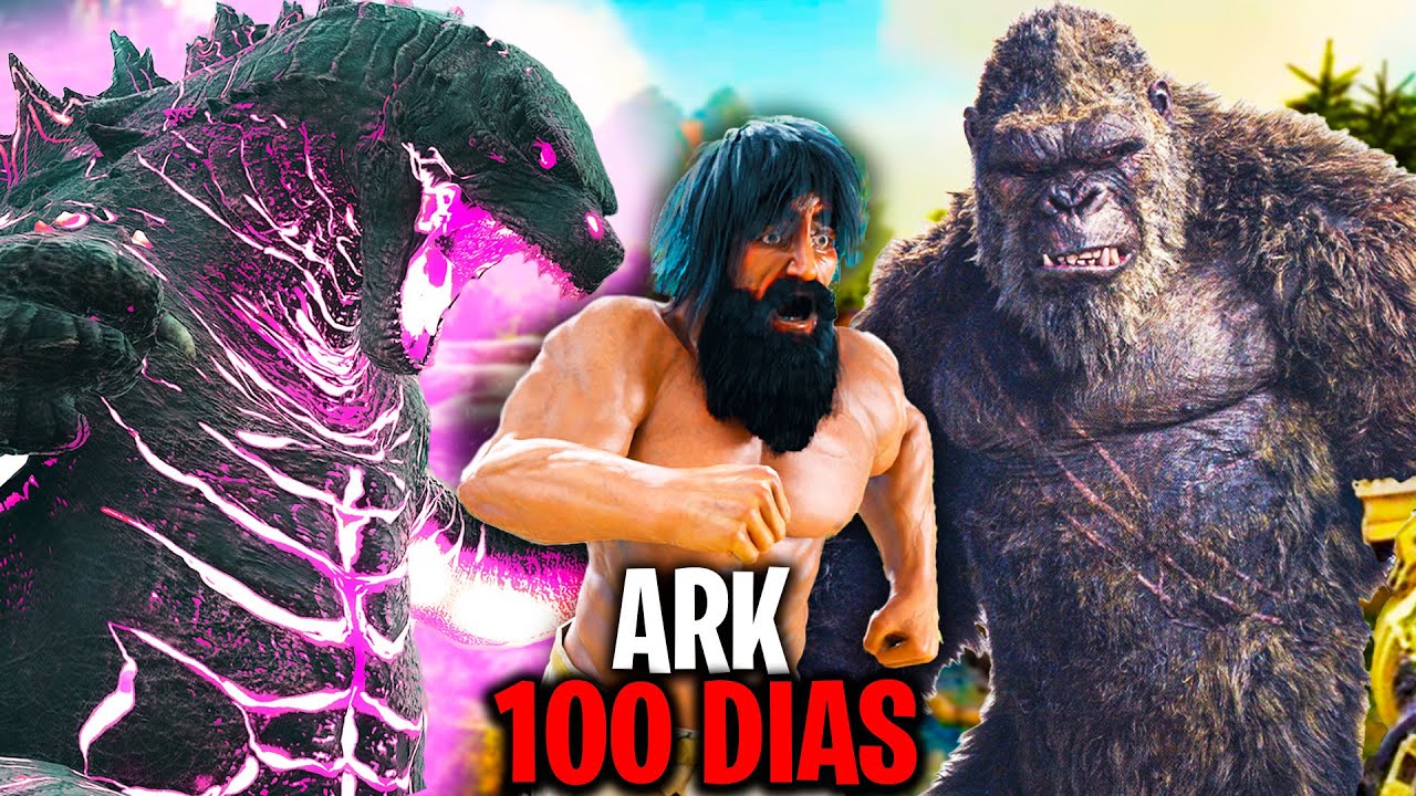 ¡SOBREVIVO 100 DÍAS en ARK Survival Evolved con KAIJUS! La Película