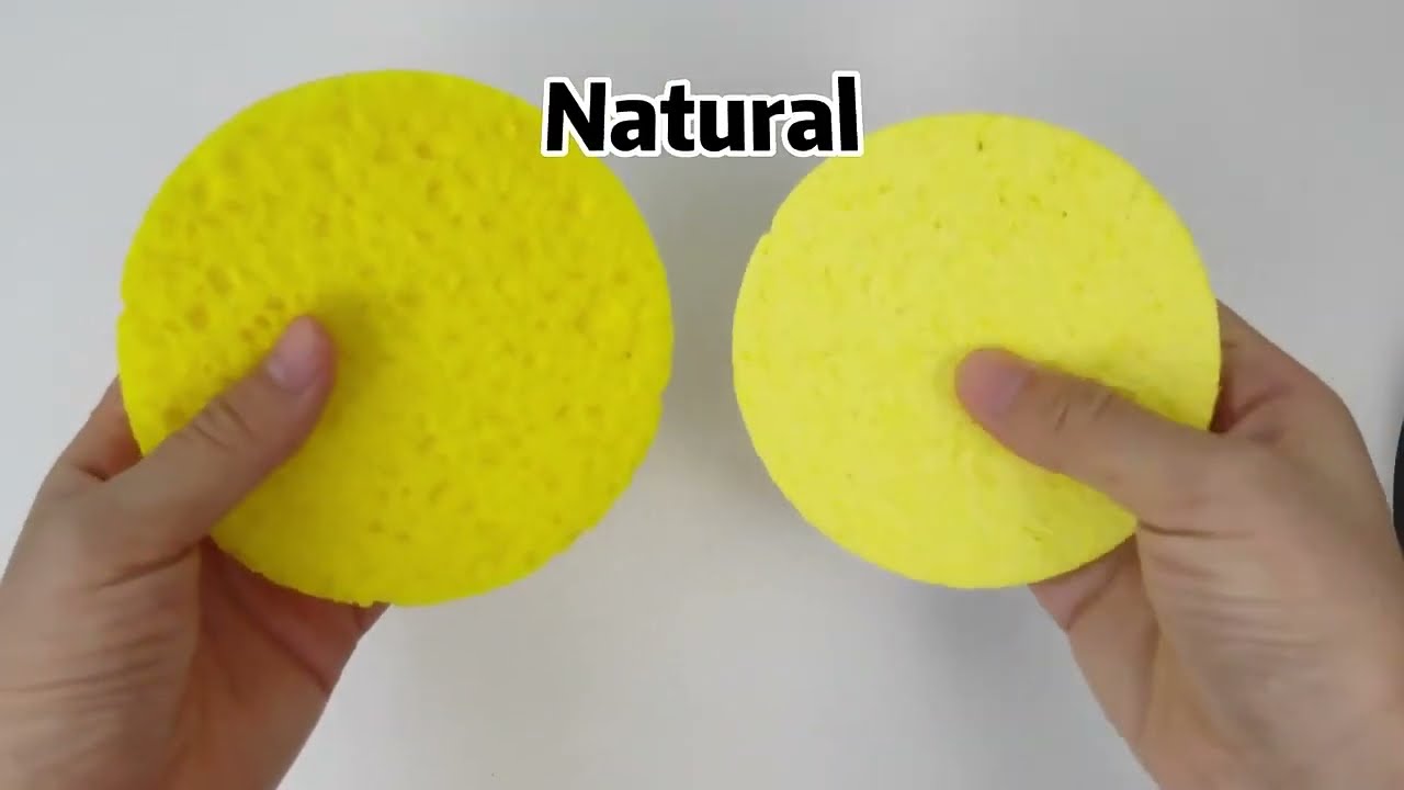 Pop Up Sponge Eco Friendly Biodegradable Compressed Makeup Magic Cellulose Sponge Facial Cleaning