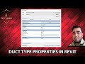DUCT TYPE PROPERTIES IN REVIT