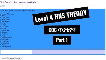Hardware Network Service Level 4 theory assessment version 1 - Part 1