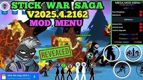 🔥 Stick War Saga MOD MENU v2025.4.2162 | Unlimited Money & Gems | Latest Update 2025 ⚔️