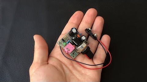 Mini audio amplifier 9V battery LM386 - Tutorial