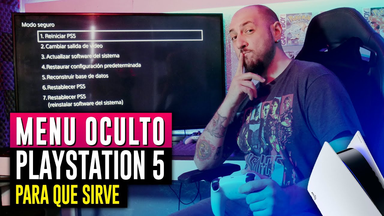 El menu OCULTO de PLAYSTATION 5 🔥 Restaurar PS5 🔥 Configurar PS5 - YouTube