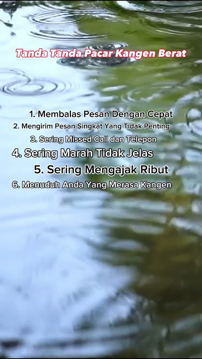 Tanda Tanda Pacar Kangen Berat #faktamenarik #rindu #kangen
