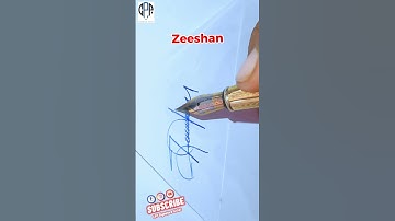 Beautiful Signature Zeeshan #cppsign #style #viral #sign #short #couplespanipuri