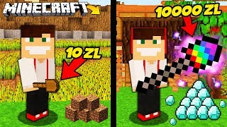 ŁOPATA ZA 10 ZŁ VS ŁOPATA ZA 10000 ZŁ W MINECRAFT! || MINECRAFT PRESTIŻ