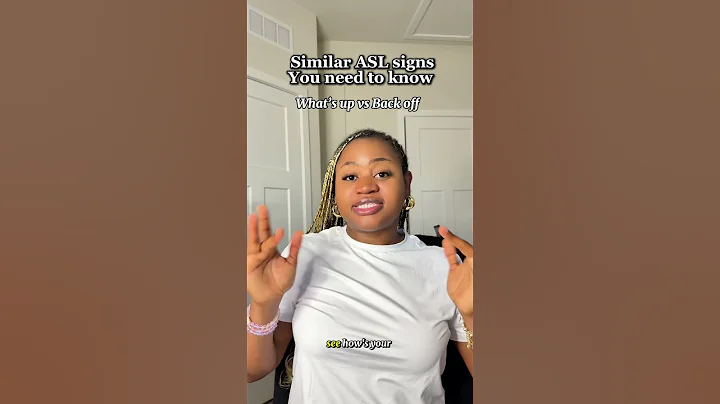 How to sign “what’s up” and “back off” in ASL. #asl