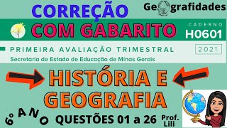 Avaliação Trimestral História e Geografia 6 ano