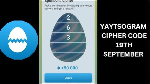 YAYTSOGRAM Daily Cipher Code 19 September | YAYTSOGRAM Daily Cipher | YAYTSOGRAM Code #yaytsogram