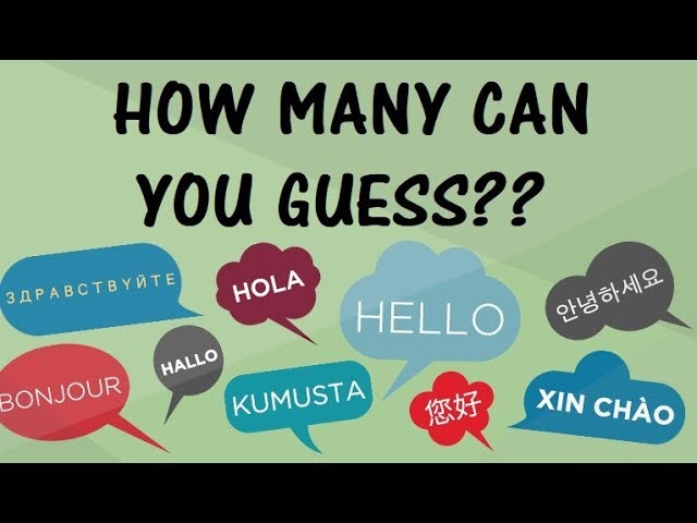 Guess The Language ! - YouTube