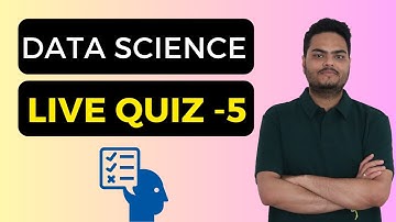 Data Science Live Quiz 5 | Data Science Quiz | Data Science Competition| Machine Learning quiz