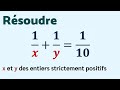 Rsoudre 1x  1y  110