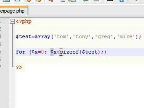 php วนลูป array  Update  PHP Tutorial - 13 - Arrays with Loops