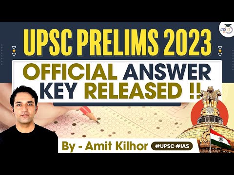 UPSC Prelims 2023 Official Answer Key Released 