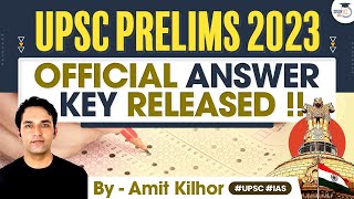 UPSC Prelims 2023 Official Answer Key Released | StudyIQ IAS