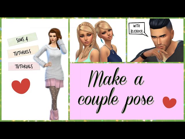 TS4 Poses — Pose pack with 2 couple poses. Download (Patreon...