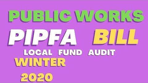 Public Works Paper Winter 2020 LFA |contractor bill |2nd running bill Pipfa Public works #pipfa