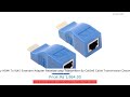 Buy HDMI To RJ45 Extender Adapter Receiver amp Transmitter By Cat5e6 Cable Transmission Distance