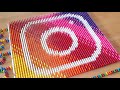 Social Media Apps Made From 20,000 DOMINOES | Satisfying Domino Screen Link