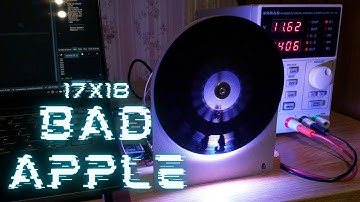 Touhou - Bad Apple! on 18-line Arduino Mechanical TV (30 FPS)