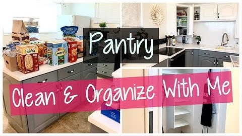 Pantry Clean and Organize With Me || Spring Cleaning || Minimalism
