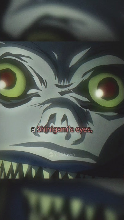 The difference between Shinigami eyes and human eyes | #shorts #deathnote #anime #manga #lightyagami